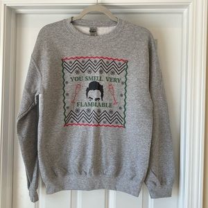 Gildan David Rose Schitt's Creek Sweatshirt - Small -‎ Gray